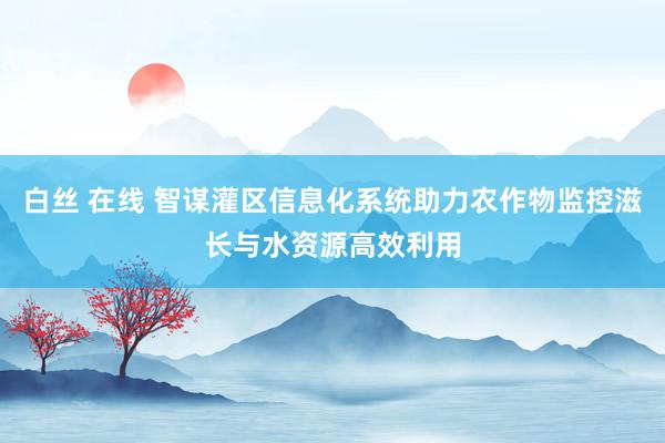 白丝 在线 智谋灌区信息化系统助力农作物监控滋长与水资源高效利用