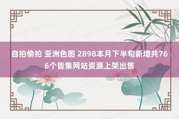 自拍偷拍 亚洲色图 2898本月下半旬新增共766个皆集网站资源上架出售